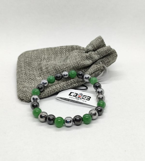 bracciale-elastico-agata-verde-ematite